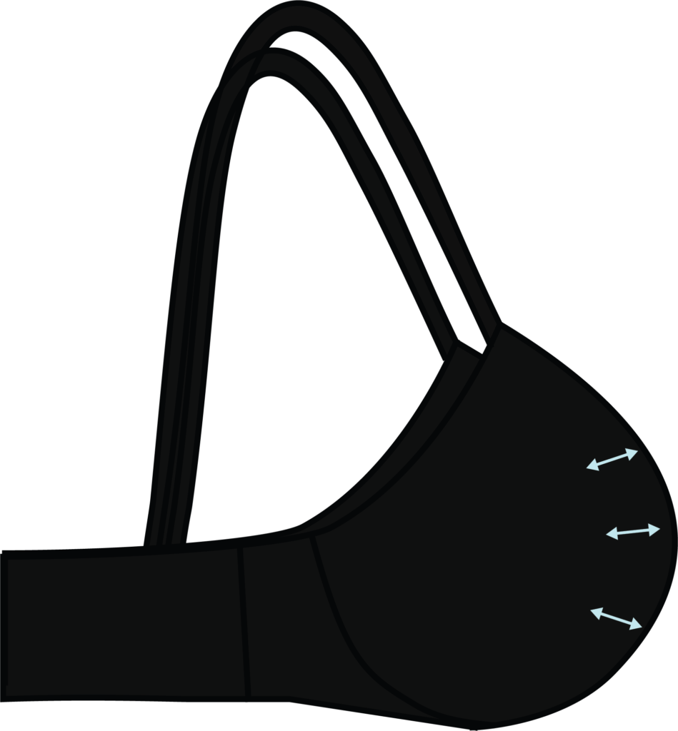 Illustration of a padded bra
