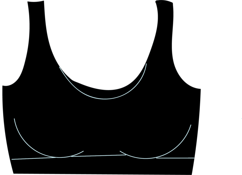 Illustration of a sports bra