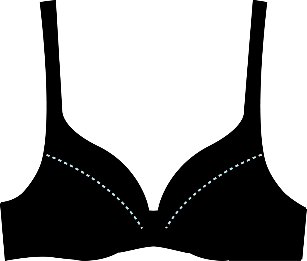 Illustration of a push-up bra