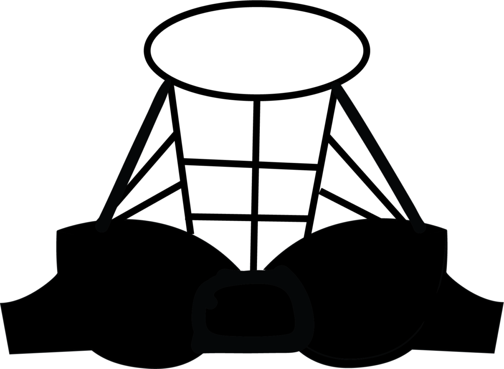 Illustration of a cage bra