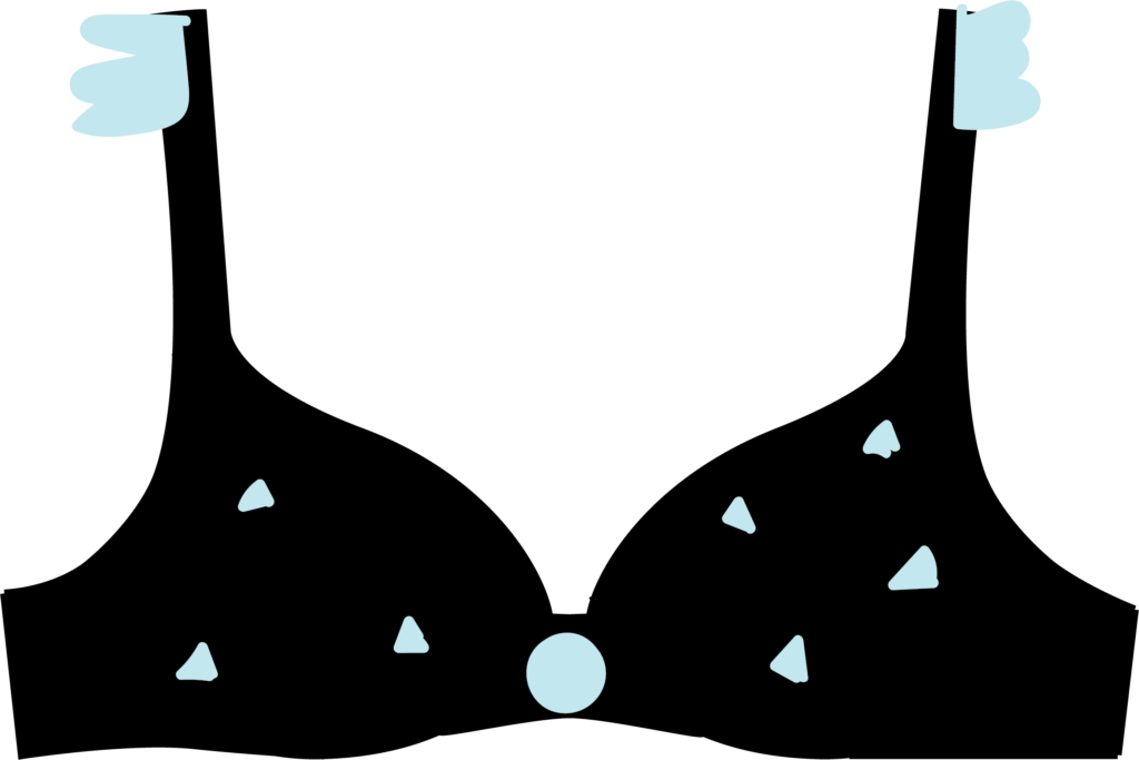 Illustration of an embellished bra